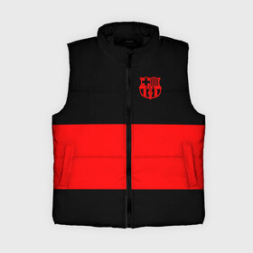 Женский жилет утепленный 3D с принтом FC Barcelona Black Collection в Екатеринбурге,  |  | black collection | fc | fc barcelona | fcb | fly emirates | ronaldo | барселона | зож | клуб | линии | месси | модные | мяч | реал мадрид | спорт | спортивные | тренды | футбол | футбольный клуб | эмблема