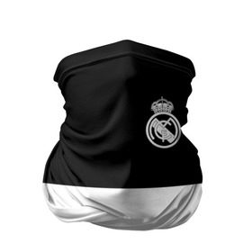 Бандана-труба 3D с принтом Real Madrid Black Collection в Екатеринбурге, 100% полиэстер, ткань с особыми свойствами — Activecool | плотность 150‒180 г/м2; хорошо тянется, но сохраняет форму | Тематика изображения на принте: emirates | fc | real madrid | клуб | мяч | реал мадрид
