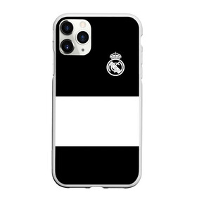 Чехол для iPhone 11 Pro Max матовый с принтом Real Madrid Black Collection в Екатеринбурге, Силикон |  | Тематика изображения на принте: emirates | fc | real madrid | клуб | мяч | реал мадрид