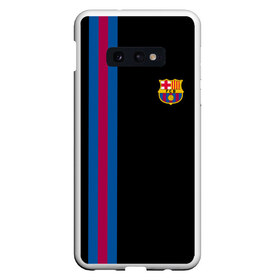 Чехол для Samsung S10E с принтом FC Barcelona Line Collection в Екатеринбурге, Силикон | Область печати: задняя сторона чехла, без боковых панелей | Тематика изображения на принте: fc | барселона | эмблема