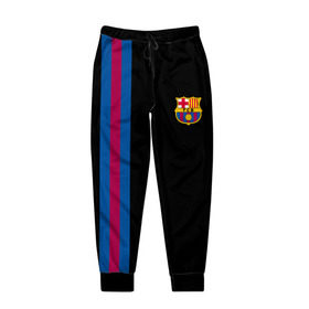 Мужские брюки 3D с принтом FC Barcelona Line Collection в Екатеринбурге, 100% полиэстер | манжеты по низу, эластичный пояс регулируется шнурком, по бокам два кармана без застежек, внутренняя часть кармана из мелкой сетки | fc | барселона | эмблема
