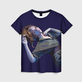 Женская футболка 3D с принтом Scarlett Johansson в Екатеринбурге, 100% полиэфир ( синтетическое хлопкоподобное полотно) | прямой крой, круглый вырез горловины, длина до линии бедер | scarlett johansson | скарлет йохансон | скарлетт йоханссон