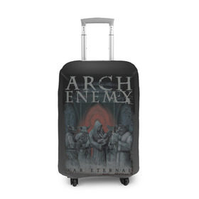 Чехол для чемодана 3D с принтом Arch Enemy в Екатеринбурге, 86% полиэфир, 14% спандекс | двустороннее нанесение принта, прорези для ручек и колес | alissa white gluz | arch enemy | алисса уайт глаз | арч энеми