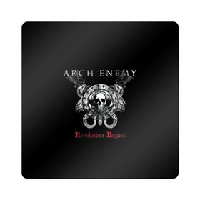 Магнит виниловый Квадрат с принтом Arch Enemy в Екатеринбурге, полимерный материал с магнитным слоем | размер 9*9 см, закругленные углы | Тематика изображения на принте: alissa white gluz | arch enemy | алисса уайт глаз | арч энеми