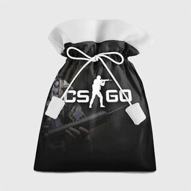 Подарочный 3D мешок с принтом CS GO в Екатеринбурге, 100% полиэстер | Размер: 29*39 см | cs go | компьютерная игра (шутер от первого лица) | культовая игра