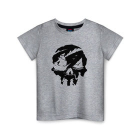 Детская футболка хлопок с принтом Sea of thieves в Екатеринбурге, 100% хлопок | круглый вырез горловины, полуприлегающий силуэт, длина до линии бедер | mmo | море | пират | пираты | сокровища | сокровище