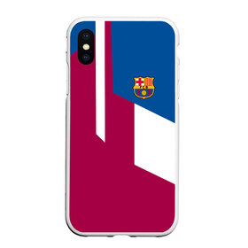 Чехол для iPhone XS Max матовый с принтом FC Barcelona 2018 в Екатеринбурге, Силикон | Область печати: задняя сторона чехла, без боковых панелей | fc | барселона | эмблема