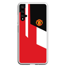 Чехол для Honor 20 с принтом Manchester United 2018 New в Екатеринбурге, Силикон | Область печати: задняя сторона чехла, без боковых панелей | emirates | fc | manchester united | абстракция | геометрия | зож | клуб | линии | манчестер юнайтед | модные | мяч | россии | спорт | спортивные | стиль | тренды | футбол | футбольный клуб | экстрим | эмблема