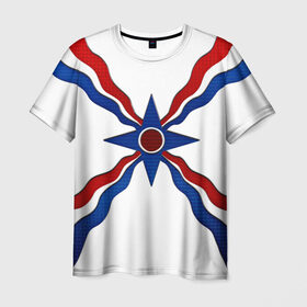 Мужская футболка 3D с принтом Assyrian в Екатеринбурге, 100% полиэфир | прямой крой, круглый вырез горловины, длина до линии бедер | 