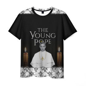 Мужская футболка 3D с принтом Молодой Папа | The Young Pope в Екатеринбурге, 100% полиэфир | прямой крой, круглый вырез горловины, длина до линии бедер | Тематика изображения на принте: the young pope | молодой папа