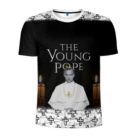 Мужская футболка 3D спортивная с принтом Молодой Папа | The Young Pope в Екатеринбурге, 100% полиэстер с улучшенными характеристиками | приталенный силуэт, круглая горловина, широкие плечи, сужается к линии бедра | Тематика изображения на принте: the young pope | молодой папа