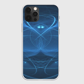 Чехол для iPhone 12 Pro Max с принтом Blue fractal в Екатеринбурге, Силикон |  | art | background | beautiful | color | festive | fractal | lines | photo | picture | smooth | strange | style
