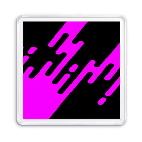 Магнит 55*55 с принтом Pink geometry в Екатеринбурге, Пластик | Размер: 65*65 мм; Размер печати: 55*55 мм | abstraction | engine | pattern | абстракция | геометрия | графики | движение | краска | текстура | чертежи | штрихи