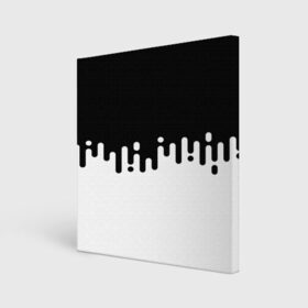 Холст квадратный с принтом Чёрно-белый узор в Екатеринбурге, 100% ПВХ |  | abstraction | engine | pattern | абстракция | геометрия | графики | движение | краска | текстура | чертежи | штрихи