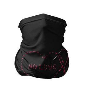 Бандана-труба 3D с принтом Face / No Love / Фэйс в Екатеринбурге, 100% полиэстер, ткань с особыми свойствами — Activecool | плотность 150‒180 г/м2; хорошо тянется, но сохраняет форму | rap | рэпер | фейс | фэйс