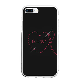 Чехол для iPhone 7Plus/8 Plus матовый с принтом Face No Love Фэйс в Екатеринбурге, Силикон | Область печати: задняя сторона чехла, без боковых панелей | rap | рэпер | фейс | фэйс
