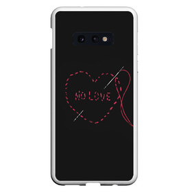 Чехол для Samsung S10E с принтом Face No Love Фэйс в Екатеринбурге, Силикон | Область печати: задняя сторона чехла, без боковых панелей | Тематика изображения на принте: rap | рэпер | фейс | фэйс