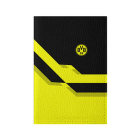 Обложка для паспорта матовая кожа с принтом FC Borussia Dortmund 2018 в Екатеринбурге, натуральная матовая кожа | размер 19,3 х 13,7 см; прозрачные пластиковые крепления | боруссия | дортмунд