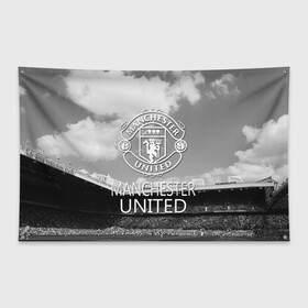 Флаг-баннер с принтом Man Utd в Екатеринбурге, 100% полиэстер | размер 67 х 109 см, плотность ткани — 95 г/м2; по краям флага есть четыре люверса для крепления | manchester united