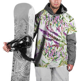 Накидка на куртку 3D с принтом Лаванда в Екатеринбурге, 100% полиэстер |  | vppdgryphon | арт | лаванда | лес | тропики | франция | цветок | цветы