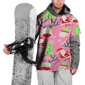 Накидка на куртку 3D с принтом New Year в Екатеринбурге, 100% полиэстер |  | Тематика изображения на принте: new year | santa | дед мороз | елка | елочки | новогодний | новый год | рождество | сантаклаус | снег | снежинки