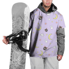 Накидка на куртку 3D с принтом Сейлор Мур в Екатеринбурге, 100% полиэстер |  | Тематика изображения на принте: cat | sailor moon | киса | кот | луна | сейлор мун | сэйлор мун