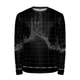 Мужской лонгслив 3D с принтом diagram в Екатеринбурге, 100% полиэстер | длинные рукава, круглый вырез горловины, полуприлегающий силуэт | technology | график | черный