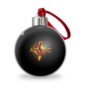 Ёлочный шар с принтом AC/DC огонь в Екатеринбурге, Пластик | Диаметр: 77 мм | ac dc | acdc | ангус янг | блюз рок | крис слэйд | надпись | рок группа | рок н ролл | стиви янг | хард рок | эксл роуз