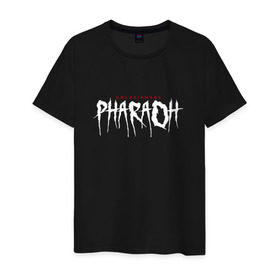 Мужская футболка хлопок с принтом Pharaoh / Coldsiemens в Екатеринбурге, 100% хлопок | прямой крой, круглый вырез горловины, длина до линии бедер, слегка спущенное плечо. | pharaon | rap | голубин | дайнасти | дайности | дэад | дэд | реп | реппер | рэп | фара | фараон | фараох