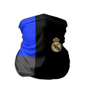 Бандана-труба 3D с принтом Real Madrid 2018 Black Version в Екатеринбурге, 100% полиэстер, ткань с особыми свойствами — Activecool | плотность 150‒180 г/м2; хорошо тянется, но сохраняет форму | Тематика изображения на принте: emirates | fc | real madrid | клуб | мяч | реал мадрид