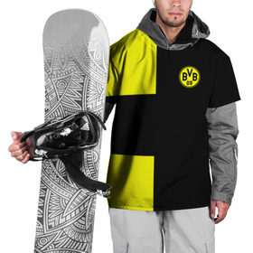 Накидка на куртку 3D с принтом FC Borussia Dortmund Black в Екатеринбурге, 100% полиэстер |  | Тематика изображения на принте: боруссия | дортмунд