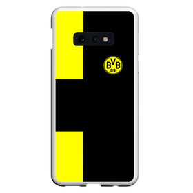 Чехол для Samsung S10E с принтом FC Borussia Dortmund Black в Екатеринбурге, Силикон | Область печати: задняя сторона чехла, без боковых панелей | боруссия | дортмунд