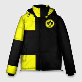 Мужская зимняя куртка 3D с принтом FC Borussia Dortmund Black в Екатеринбурге, верх — 100% полиэстер; подкладка — 100% полиэстер; утеплитель — 100% полиэстер | длина ниже бедра, свободный силуэт Оверсайз. Есть воротник-стойка, отстегивающийся капюшон и ветрозащитная планка. 

Боковые карманы с листочкой на кнопках и внутренний карман на молнии. | Тематика изображения на принте: боруссия | дортмунд