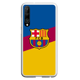 Чехол для Honor P30 с принтом FC Barcelona 2018 Colors в Екатеринбурге, Силикон | Область печати: задняя сторона чехла, без боковых панелей | fc | fc barcelona | fcb | fly emirates | ronaldo | абстракция | барселона | геометрия | зож | клуб | линии | месси | модные | мяч | реал мадрид | спорт | спортивные | тренды | футбол | футбольный клуб | эмблема