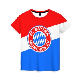 Женская футболка 3D с принтом FC Bayern 2018 Colors в Екатеринбурге, 100% полиэфир ( синтетическое хлопкоподобное полотно) | прямой крой, круглый вырез горловины, длина до линии бедер | bayern | fly fc | бавария | спорт | футбольный клуб