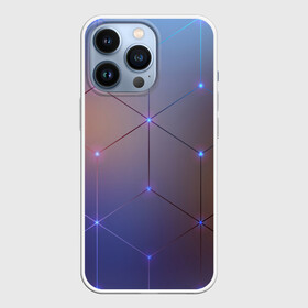 Чехол для iPhone 13 Pro с принтом НЕЙРОННАЯ СЕТЬ | NEURAL NETWORK в Екатеринбурге,  |  | abstraction | geometry | hexagon | neon | neuronet | paints | stripes | texture | triangle | абстракция | брызги | геометрия | краски | нейросеть | неон | неоновый | соты | текстура