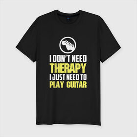 Мужская футболка премиум с принтом Play guitar в Екатеринбурге, 92% хлопок, 8% лайкра | приталенный силуэт, круглый вырез ворота, длина до линии бедра, короткий рукав | bon jovi | бон | бон джови | глэм | группа | джови | джон | рок | хард