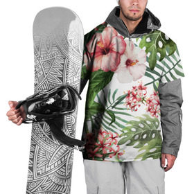 Накидка на куртку 3D с принтом Таинственный остров в Екатеринбурге, 100% полиэстер |  | Тематика изображения на принте: vppdgryphon | арт | краска | остров | тропики | цветные | цветок | цветы