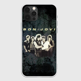 Чехол для iPhone 12 Pro с принтом Группа Bon Jovi в Екатеринбурге, силикон | область печати: задняя сторона чехла, без боковых панелей | bon jovi | бон | бон джови | глэм | группа | джови | джон | рок | хард