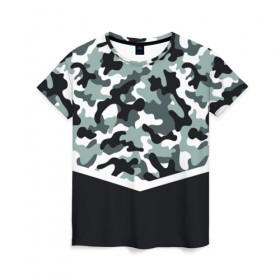 Женская футболка 3D с принтом Army style в Екатеринбурге, 100% полиэфир ( синтетическое хлопкоподобное полотно) | прямой крой, круглый вырез горловины, длина до линии бедер | army style | армия | военный | камуфляж | милитари | тренд