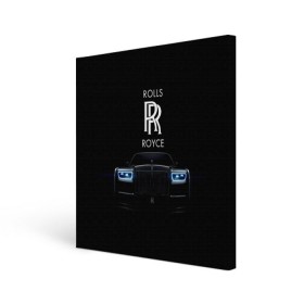 Холст квадратный с принтом Rolls Royce phantom в Екатеринбурге, 100% ПВХ |  | Тематика изображения на принте: luxury | phantom | rich | rolls royce | rr | авто | автомобили | бренд | известные | логотип | машина | надписи | огни | ролс ройс | роскошь | тень | фары | черный