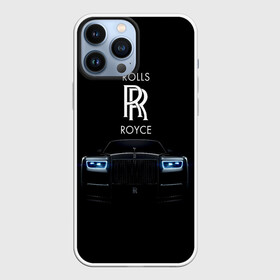 Чехол для iPhone 13 Pro Max с принтом Rolls Royce phantom в Екатеринбурге,  |  | luxury | phantom | rich | rolls royce | rr | авто | автомобили | бренд | известные | логотип | машина | надписи | огни | ролс ройс | роскошь | тень | фары | черный