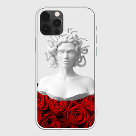 Чехол для iPhone 12 Pro Max с принтом GIRL SNAKE ROSES / РОЗЫ в Екатеринбурге, Силикон |  | букет | веты | красный | лепестки | модные | полосы | природа | растения | розочки | розы | сад | тренды | цвет | черный