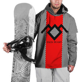Накидка на куртку 3D с принтом Twin Peaks в Екатеринбурге, 100% полиэстер |  | Тематика изображения на принте: twin peaks | абстракция | арт | зигзаговые | лого | надпись | полосы | сериал | твин пикс | фильмы