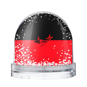 Снежный шар с принтом Флаг группа Алиса в Екатеринбурге, Пластик | Изображение внутри шара печатается на глянцевой фотобумаге с двух сторон | алиса | группа | красный | рок | черный