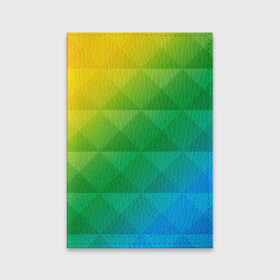Обложка для паспорта матовая кожа с принтом Colored wall в Екатеринбурге, натуральная матовая кожа | размер 19,3 х 13,7 см; прозрачные пластиковые крепления | геометрия | квадрат | текстура | цветной