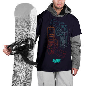 Накидка на куртку 3D с принтом Blade Runner 2049 в Екатеринбурге, 100% полиэстер |  | 2049 | blade runner | bladerunner