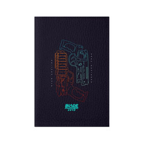 Обложка для паспорта матовая кожа с принтом Blade Runner 2049 в Екатеринбурге, натуральная матовая кожа | размер 19,3 х 13,7 см; прозрачные пластиковые крепления | 2049 | blade runner | bladerunner