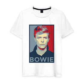 Мужская футболка хлопок с принтом David Bowie в Екатеринбурге, 100% хлопок | прямой крой, круглый вырез горловины, длина до линии бедер, слегка спущенное плечо. | bowie | david | альтернативный | арт | боуи | глэм | джаз | дэвид | музыка | музыкант | певец | поп | попрок | психоделический | рок | соул | хард | хардрок | экспериментальный | электронная | эмбиент