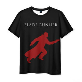 Мужская футболка 3D с принтом Blade Runner в Екатеринбурге, 100% полиэфир | прямой крой, круглый вырез горловины, длина до линии бедер | 2049 | blade runner | bladerunner